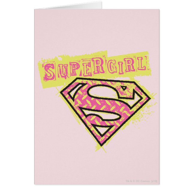 Supergirl Grunge Logo Pink (Vorne)