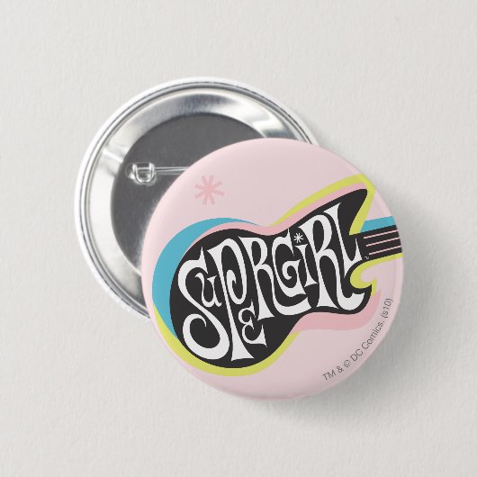 Supergirl Guitar Button (Vorne & Hinten)