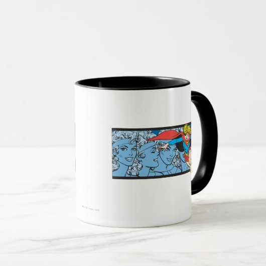 Supergirl Head Shots Tasse (VorderseiteRechts)