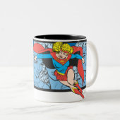 Supergirl Head Shots Zweifarbige Tasse (VorderseiteRechts)