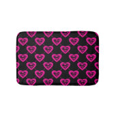 Supergirl Hearts Diagonal Pattern Badematte (Vorderseite)