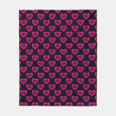 Supergirl Hearts Diagonal Pattern Fleecedecke (Vorderseite)