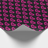 Supergirl Hearts Diagonal Pattern Geschenkpapier (Ecke)