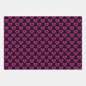 Supergirl Hearts Diagonal Pattern Geschenkpapier Set (Vorderseite 3)