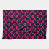 Supergirl Hearts Diagonal Pattern Geschirrtuch (Horizontal)