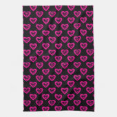 Supergirl Hearts Diagonal Pattern Geschirrtuch (Vertikal)