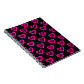 Supergirl Hearts Diagonal Pattern Notizblock (Rechte Seite)