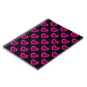 Supergirl Hearts Diagonal Pattern Notizblock (Linke Seite)