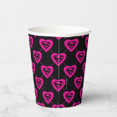 Supergirl Hearts Diagonal Pattern Pappbecher (Rechts)