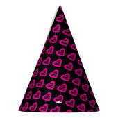 Supergirl Hearts Diagonal Pattern Partyhütchen (Links)