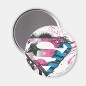 Supergirl Hearts Logo Magnet (Vorderseite/Rückseite)