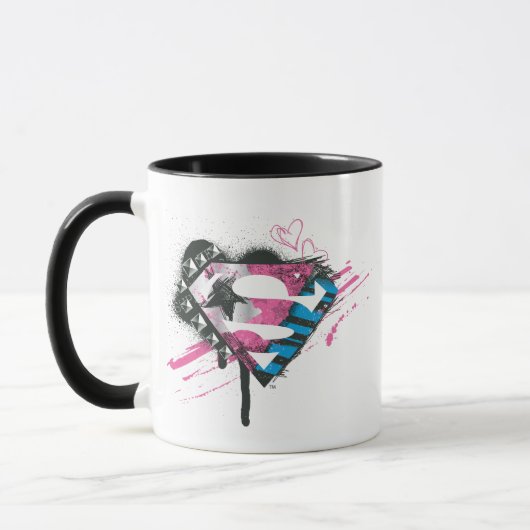 Supergirl Hearts Logo Tasse (Links)