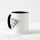 Supergirl Hearts Logo Tasse (Vorderseite Links)