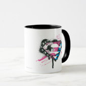 Supergirl Hearts Logo Tasse (VorderseiteRechts)