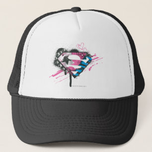 Supergirl Hearts Logo Truckerkappe