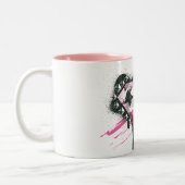 Supergirl Hearts Logo Zweifarbige Tasse (Links)