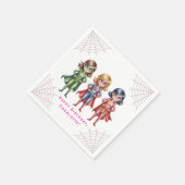 Supergirl Heroes Geburtstagsparty für Mädchen Serviette (Ecke)