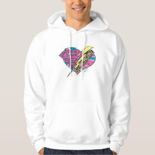 Supergirl Herz und Bolt Hoodie
