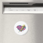 Supergirl Herz und Bolt Magnet (In Situ (Geschirrspüler))