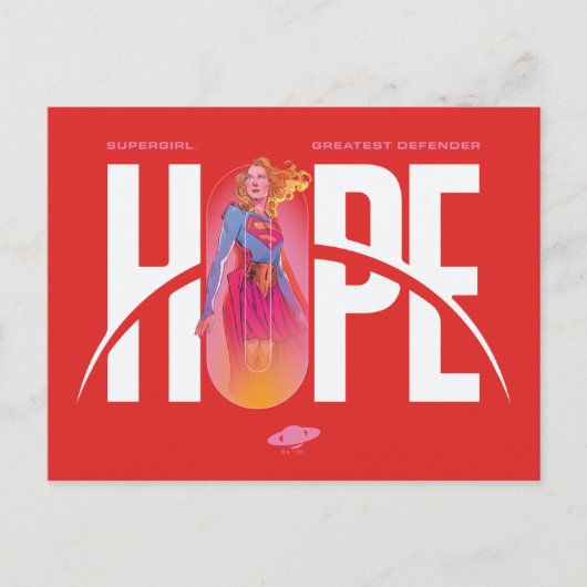 Supergirl Hoffnung Postkarte (Vorderseite)