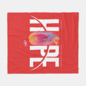 Supergirl Hope Fleecedecke (Vorderseite (Horizontal))