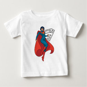 Supergirl Hovering in Blue Anzug Baby T-shirt