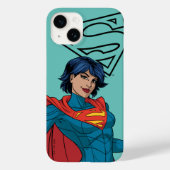 Supergirl Hovering in Blue Anzug Case-Mate iPhone Hülle (Rückseite)