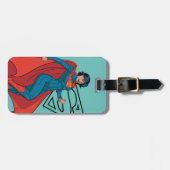 Supergirl Hovering in Blue Anzug Gepäckanhänger (Vorderseite horizontal)