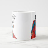 Supergirl Hovering in Blue Anzug Jumbo-Tasse (Vorderseite)