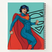 Supergirl Hovering in Blue Anzug Notizblock (Rückseite)