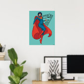 Supergirl Hovering in Blue Anzug Poster (Heimbüro)
