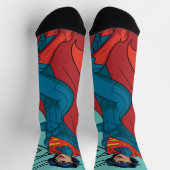 Supergirl Hovering in Blue Anzug Socken (Oben)