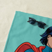 Supergirl Hovering in Blue Anzug Strandtuch (Beispiel)