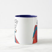 Supergirl Hovering in Blue Anzug Tasse (Zentrum)