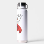 Supergirl Hovering in Blue Anzug Trinkflasche (Rückseite)