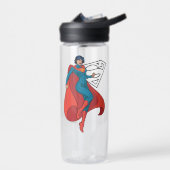 Supergirl Hovering in Blue Anzug Trinkflasche (Links)