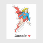 Supergirl in Bewegung Aufkleber (Blatt)