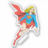 Supergirl in Bewegung Aufkleber (Vorderseite)