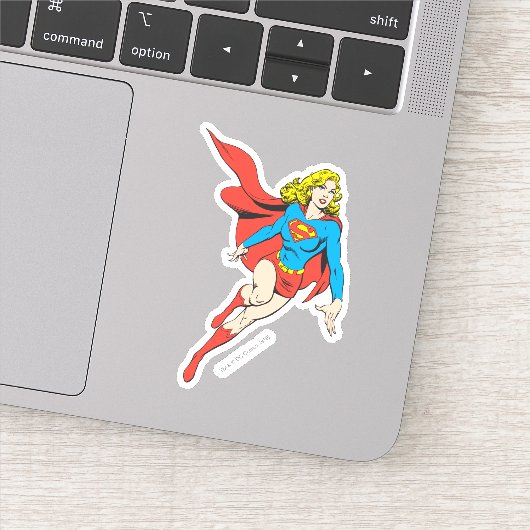 Supergirl in Bewegung Aufkleber (Detail)