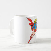 Supergirl in Bewegung Kaffeetasse (Vorderseite Links)