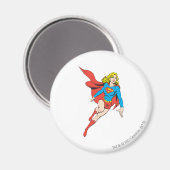 Supergirl in Bewegung Magnet (Vorderseite/Rückseite)