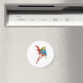 Supergirl in Bewegung Magnet (In Situ (Geschirrspüler))