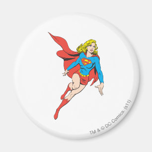 Supergirl in Bewegung Magnet
