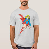 Supergirl in Bewegung T-Shirt (Vorderseite)