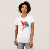 Supergirl in Bewegung T-Shirt (Vorne ganz)