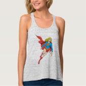 Supergirl in Bewegung Tank Top (Vorderseite)