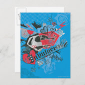 Supergirl Invulnerable Postkarte (Vorne/Hinten)