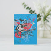 Supergirl Invulnerable Postkarte (Stehend Vorderseite)