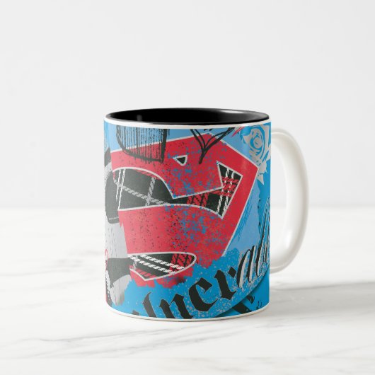 Supergirl Invulnerable Zweifarbige Tasse (VorderseiteRechts)