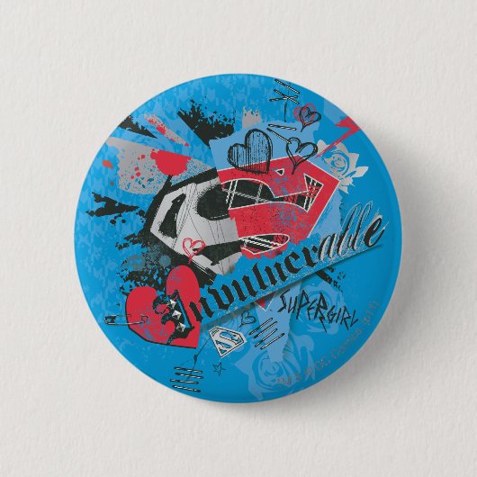 Supergirl Invulverletzable Button (Vorderseite)